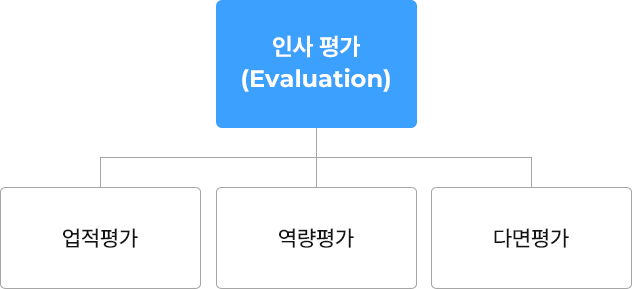 인사 평가 > 업적평가, 역량평가, 다면평가